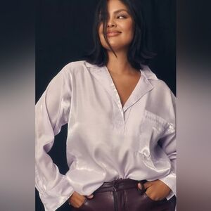 Anthroplogie‎ Pilcro Shiny Lavender Blouse